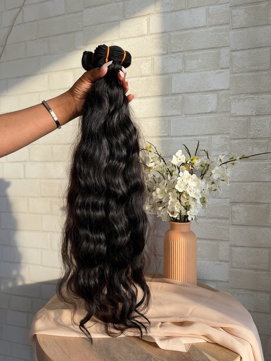The Foundation — Raw Indian Body Wave Bundle Set (3 Bundles)