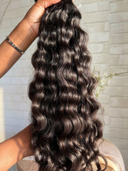 The Foundation — Raw Indian Curly Bundle Set (3 Bundles)