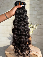 The Foundation — Raw Indian Curly Bundle Set (3 Bundles)